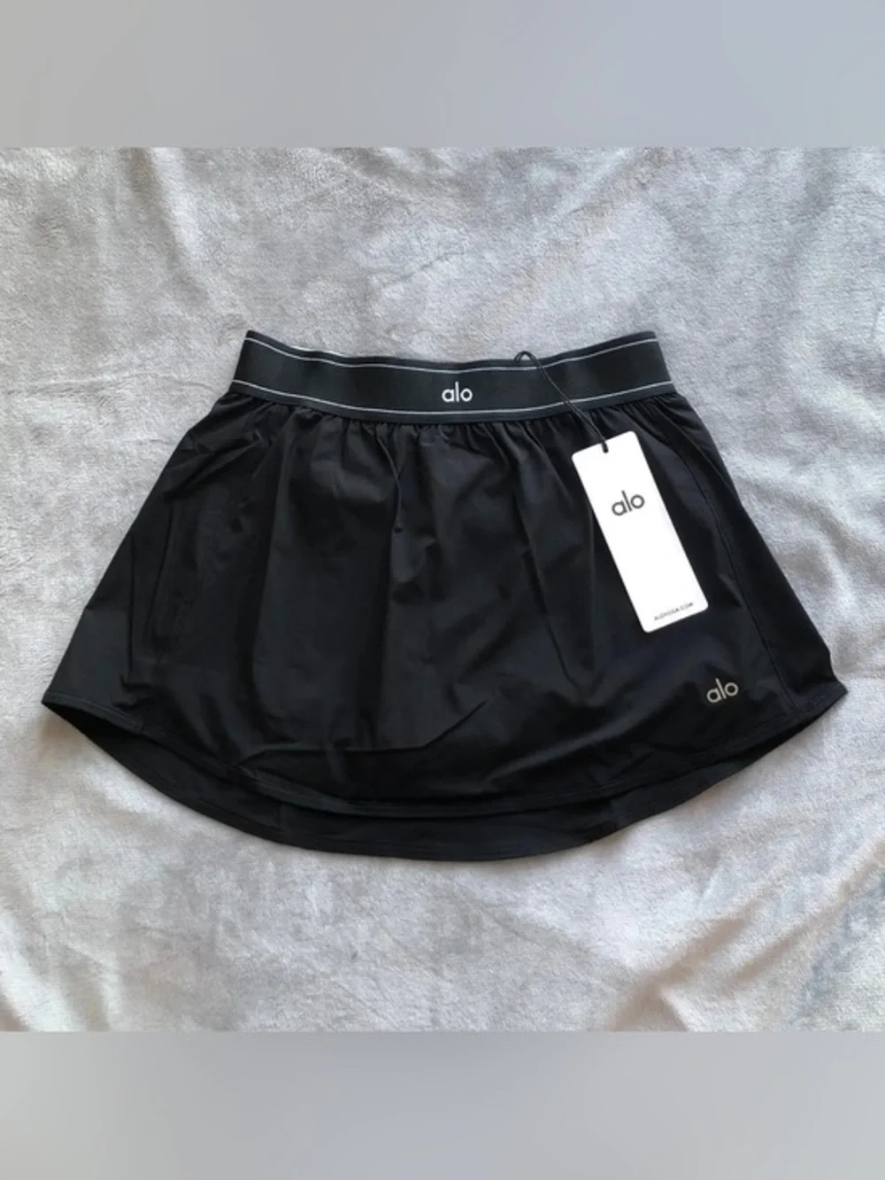 ALO Yoga Black Active Mini Skirt